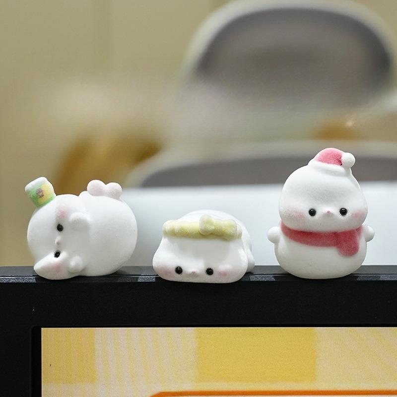 Cute Dachshund Sausage Dog Monitor Decor Funny Duck Bunny Desk Ornaments Kawaii Computer Edge Figurines for Office Home New 2026