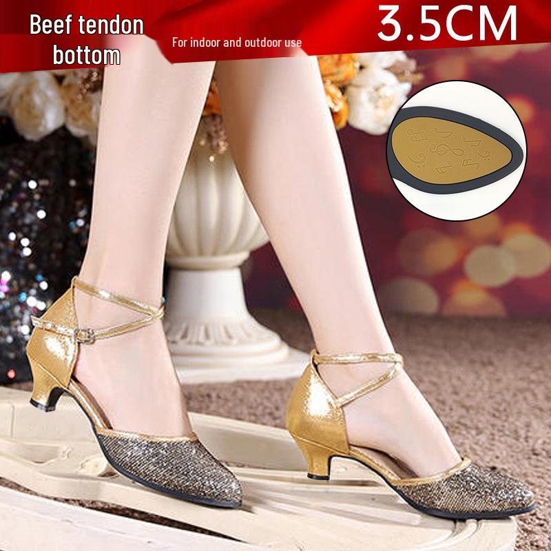 Женские туфли для латиноамериканских бальных танцев на мягкой подошве