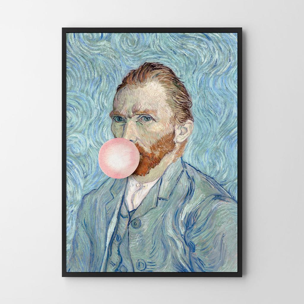 Plakat vincent van gogh z balonem pop art