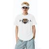 Tiger print pure cotton T-shirt punk street American short sleeved men's and women's round neck top