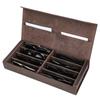 Handmade Retro Crazy Horse Leather Sunglasses Case - Genuine Leather, Portable Storage for Glasses