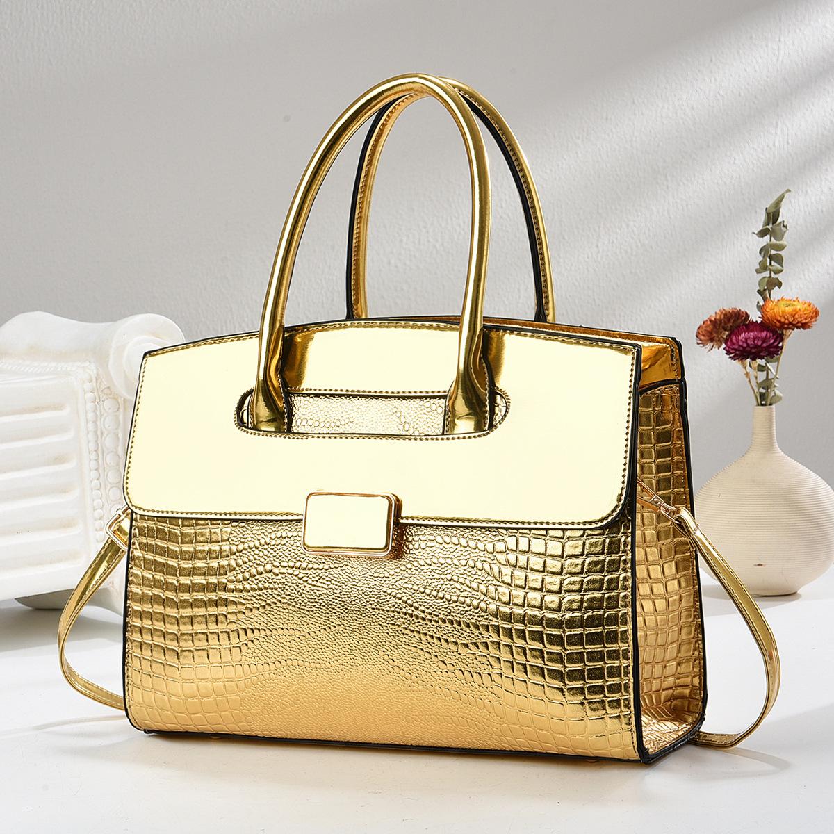 

Новая сумка из крокодиловой кожи с высоким внешним видом, усовершенствованная сумка большой емкости на одно плечо, все сумки через плечо для женщин ,