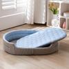 Summer Cooling Pet Cat Bed Cushion Ice Pad Non-slip Dog Sleeping Elliptical Shape Mat for Puppy Dogs Cats Pet Kennel