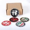 3D Car Steering Wheel Badge Replacement Emblem Decor For Alfa Romeo Giulia Stelvio Giulietta Interior Sticker Auto Accessories