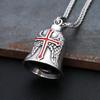 Vintage Fashion Stainless Steel Charm Riding Bell Pendant Necklaces for Men Motorcycle Rock Party Amulet Jewelry Gifts Wholesale