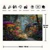2D Dreamy Magical Mushroom Wonderland Backdrop for Children's Studio Photos