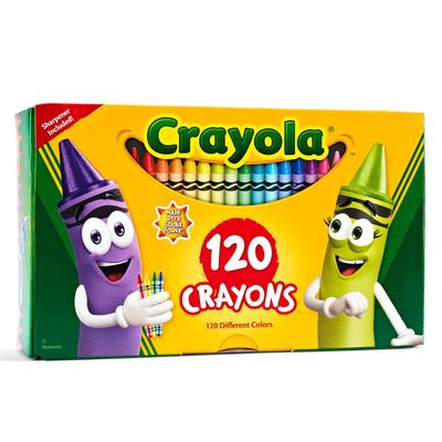 Crayola Crayon Box Set with Crayon Sharpener Authentic 120-Color 52-6920
