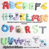 Cartoon Letter Monster Toy Figure PVC Material Interactive Educational Doll for Parent Child Play Legend of the Alphabet Toys