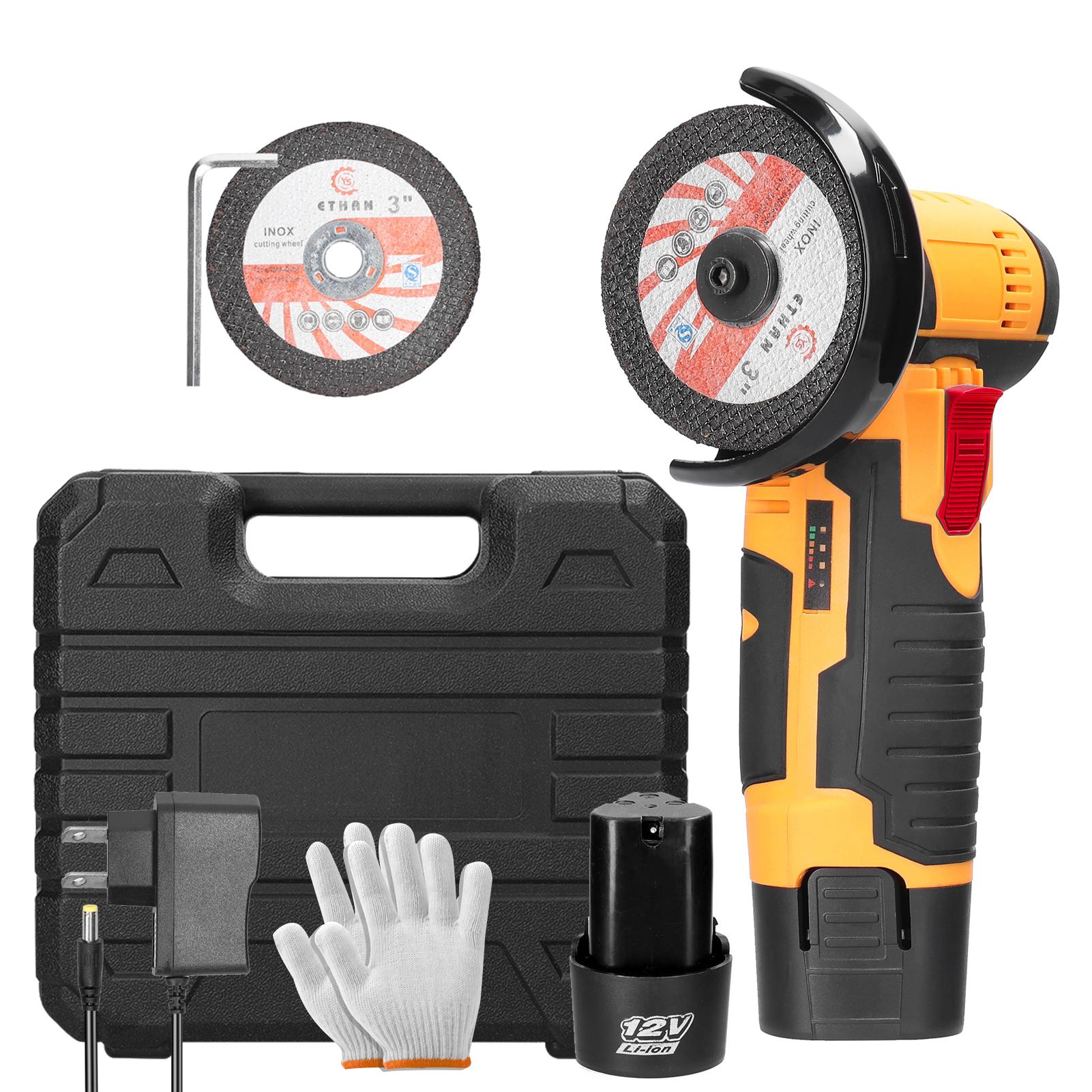 

Электрический шлифовальный станок 19500 об/мин, ручной многофункциональный мини-шлифовальный станок для резки и полировки 2pcs batteries US Plug разноцветный