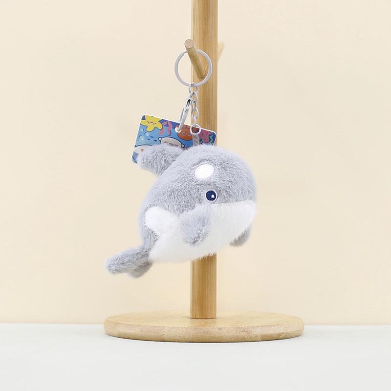 

Очаровательные плюшевые брелоки в виде кита и тюленя, мягкие игрушки-животные Orca Gray