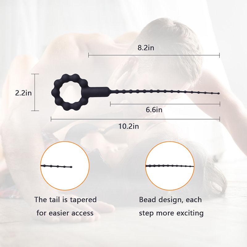 Male Peni Urethra Plug Horse Eye Vibrator Stimulation Masturbator Silicone Urethra Dilator Penis Horse Eye Vibrator Male Sex Toy