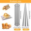 20/30Pcs Cannoli Tubes Stainless Steel Cream Horn Mold Non-Stick Cannoli Forms Conical Tube Cone Dessert Pastry Roll Baking Tool