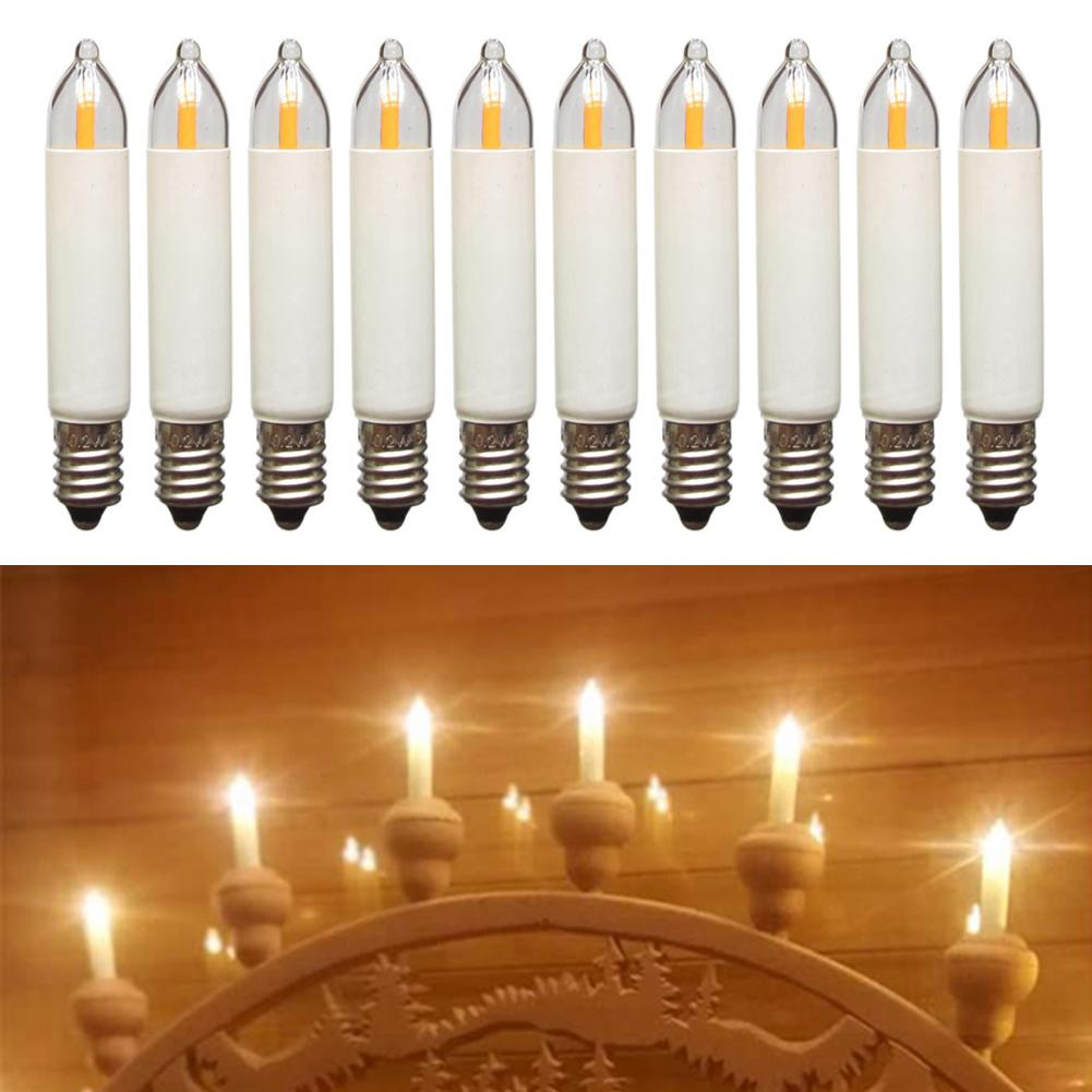 11mm*65mm LED Bulb LED Bulb Warm White 3000K 10 Pcs