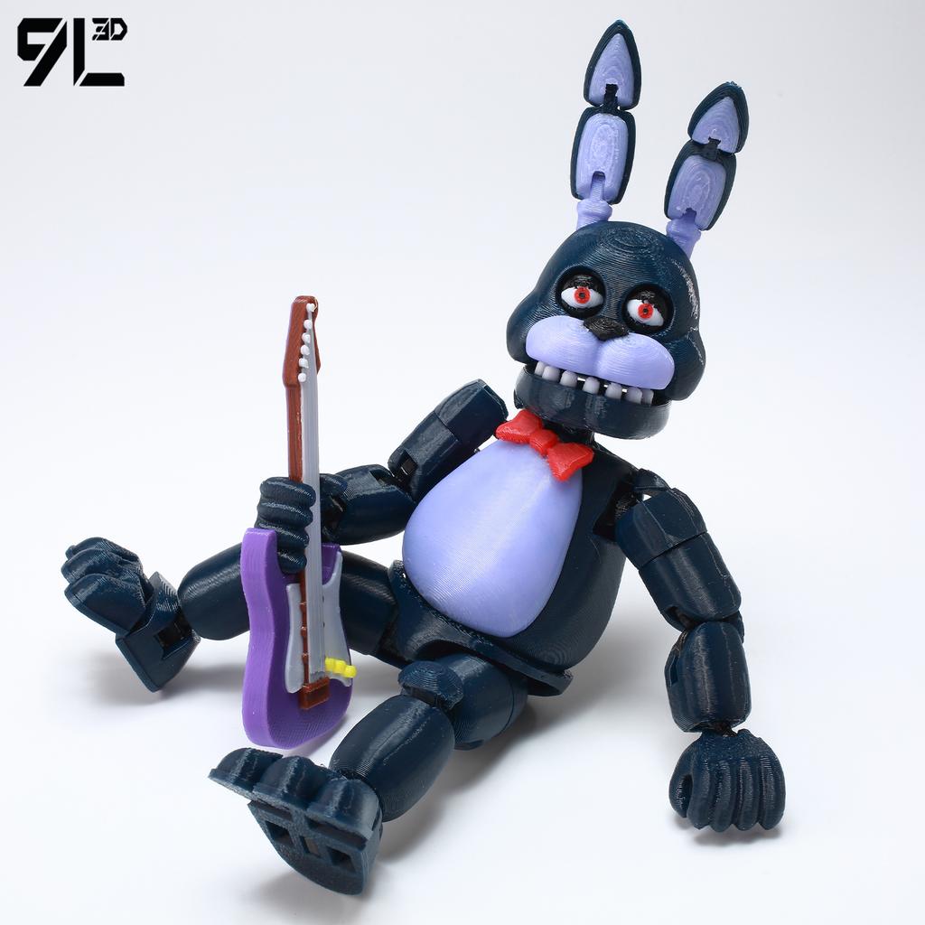 9L3 Imprimé en 3D Guitare Bonnie Titan13 Five Nights Security Breach FNAF Figurines d'Action Ours Harem de Minuit Articulation Mobile Amovible