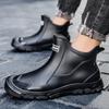 Stivali da Pioggia Impermeabili Taglie Forti da Uomo Foderati in Pile Antiscivolo Calzature Invernali da Esterno Scarpe Resistenti per Attività di Pesca