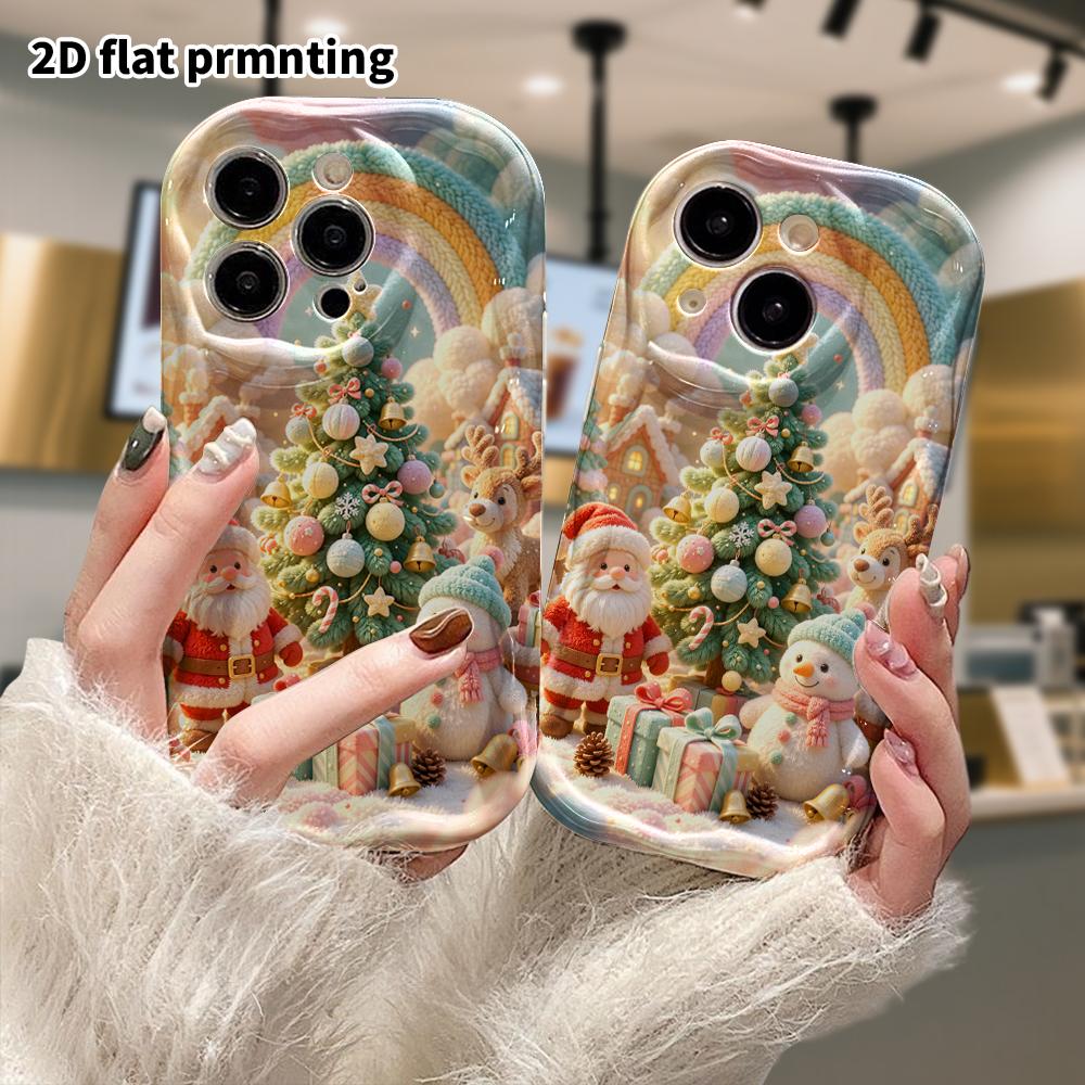 Phone Case: 2D Flat, Fits iPhone 18, 17, 16, 15, 14, 13, 12 Pro Protective Case, Christmas Wonderland, Perfect Holiday Gift for Christmas and Hallowee