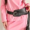 2026 Women's Wide Waist Seal Black Rivet Fashion Belt Dress Coat Decoration Corset Belts for Women Ladies Luxury Designer