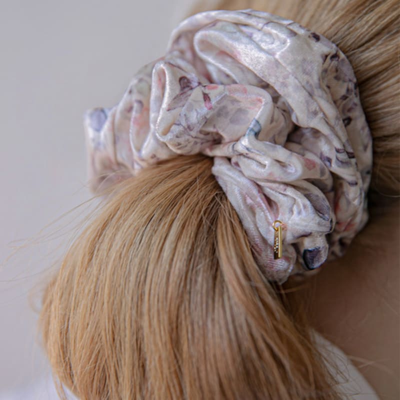 Jean Paul Clarisse Flower Velvet Scrunchie-M JP-22-218S