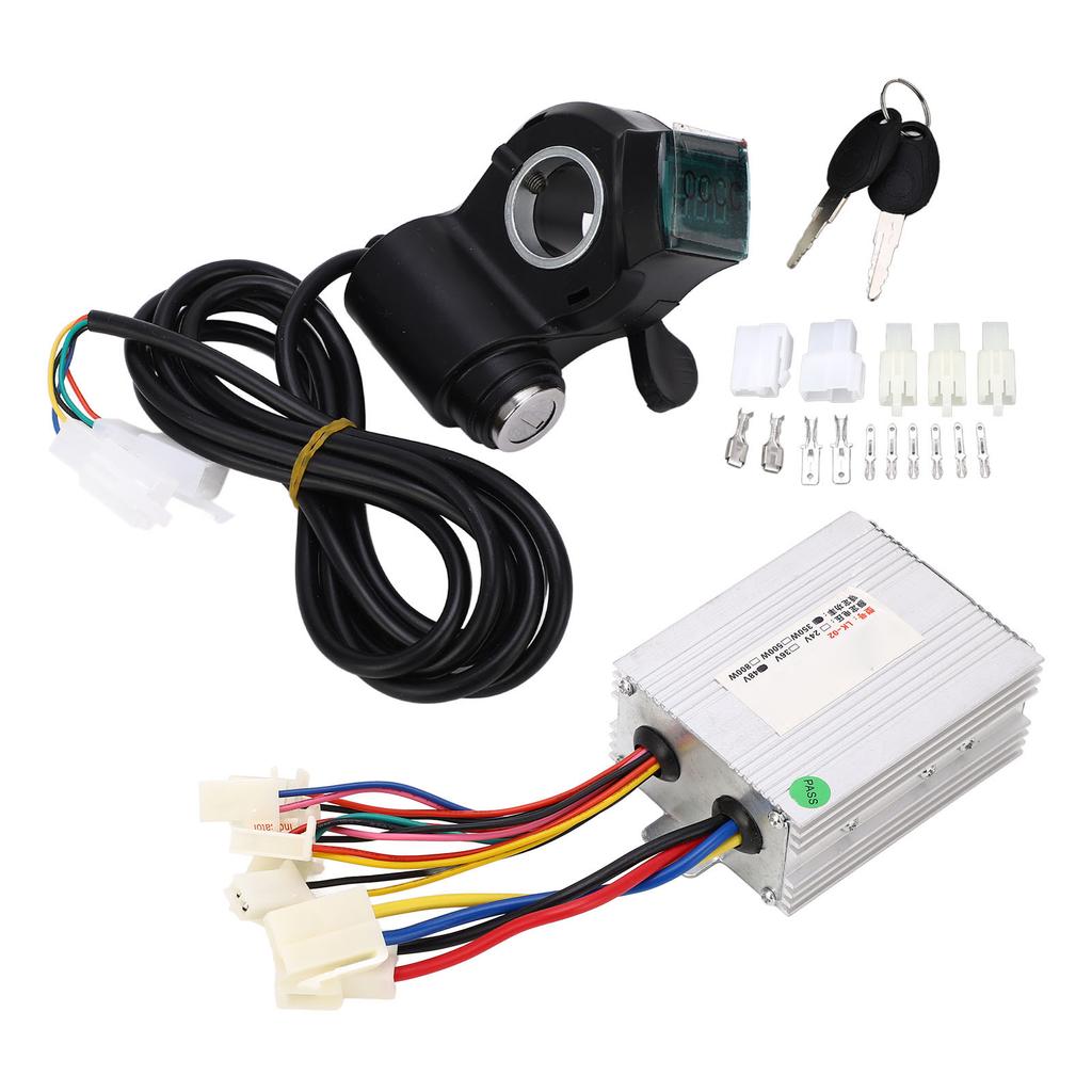 Electric Bike Controller Kit 48V 350W High Safety Power Display Stable Bike Motor Controller Kit for Scooter Tricycle