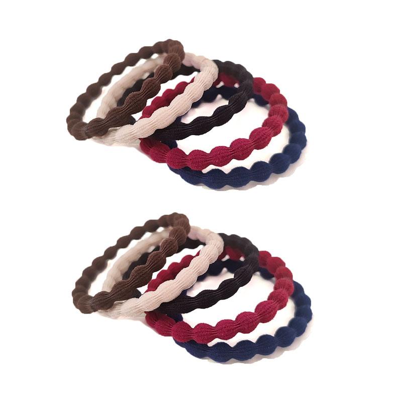 10PC European and American Good High Elasticity Hair Ties for Women Girls Ponytail Holder Sport Hair Accessories
