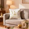 4Pcs Ramadan Karim Themed Cushion Covers with Lanterns and Crescent Moon Sofa Cushion Cover Islamic Muslim Home Decoration