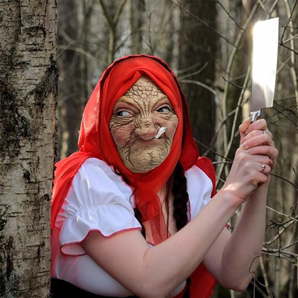 Smoking granny mask