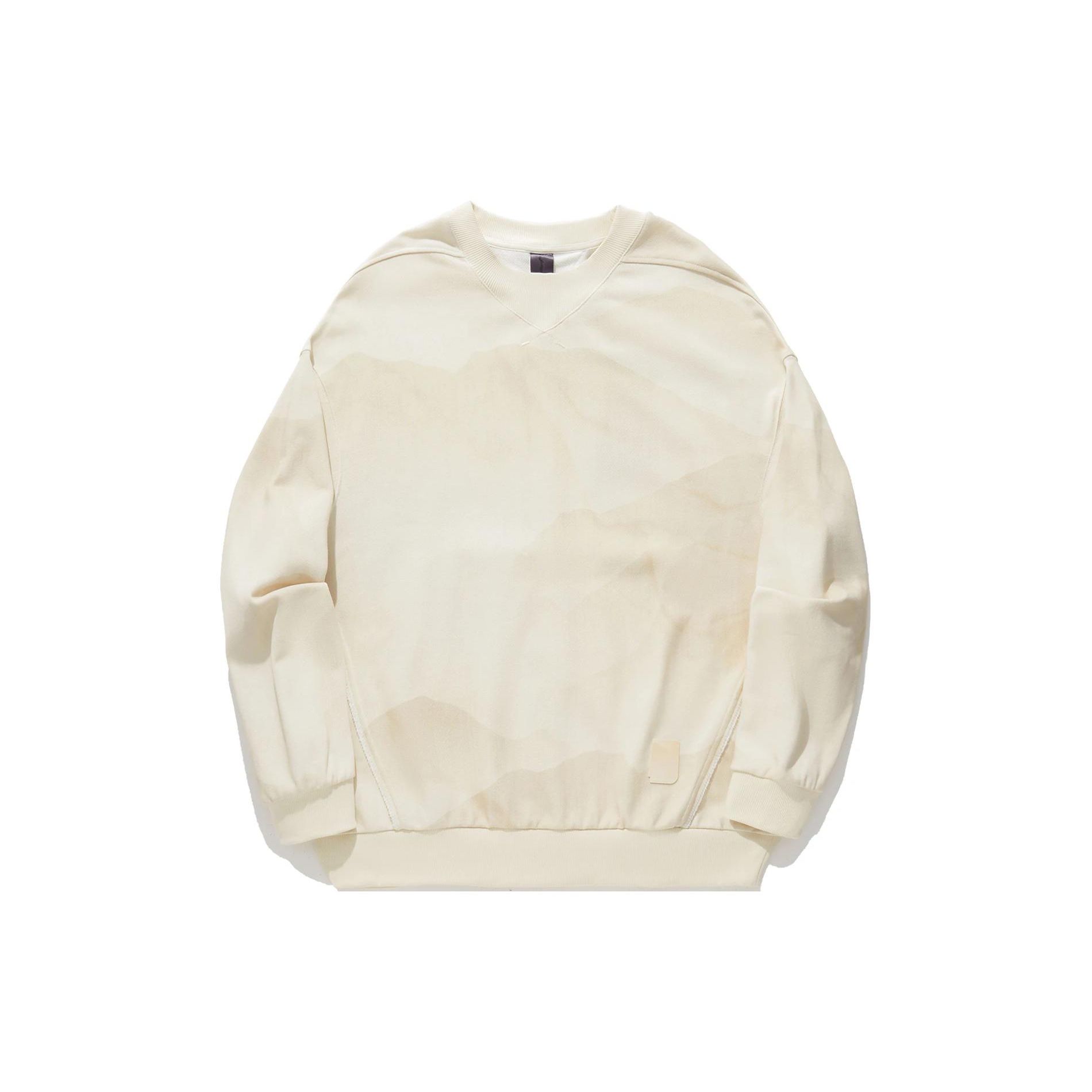 

Li Ning X Jackie Chan Коллаборация Серия Кунг-фу Свитшот мужской свободного кроя с круглым вырезом и темным узором Цвет бумажно-белый AWDU309-2 S