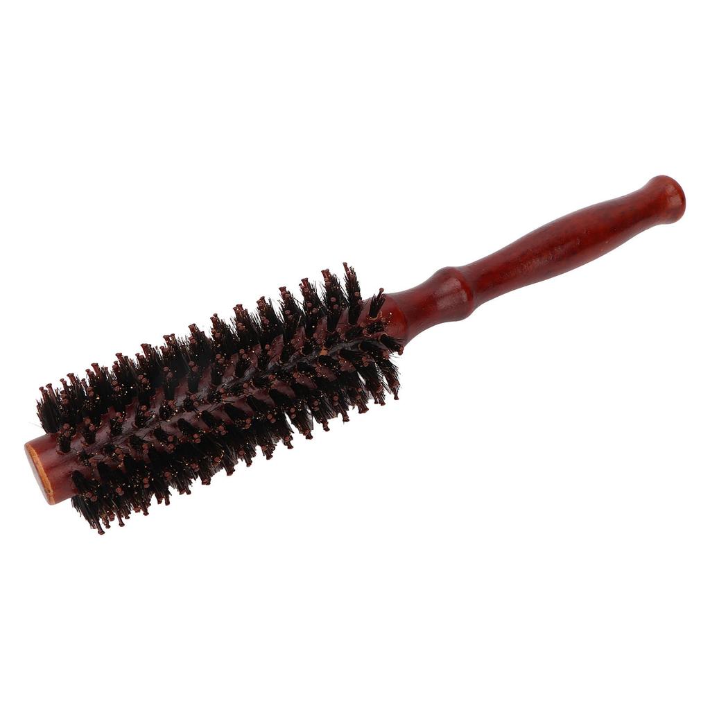 3pcs Round Hair Brush Small High Temperature Resistant Round Curling Styling Hair Brush with Wooden Handle for Home