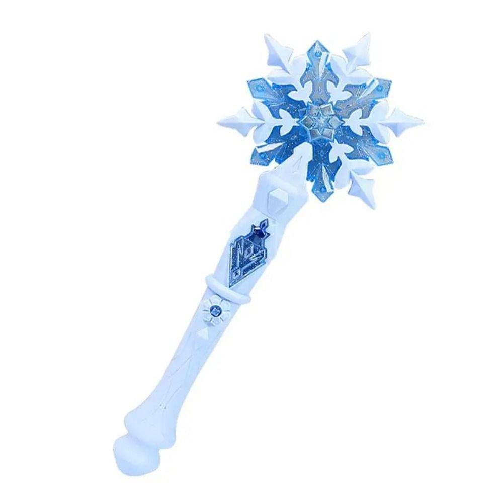 Glowing Sticks Light Up Snowflake Wand ABS Glow Snowflake Wand  Cosplay Props