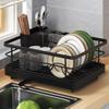 Dish Drying Rack Dish Drainer Countertop Drainboard with Utensil Holder & Plate Stand Kitchen Organizer