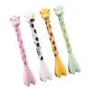 2 Stück Giraffenform Gelstift Niedlicher Cartoon-Tierstift Kreativer Ständer