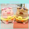 Cartoon Plush Toy Pig With Swimming Ring Cute Animal Soft Doll Gift For Kids
