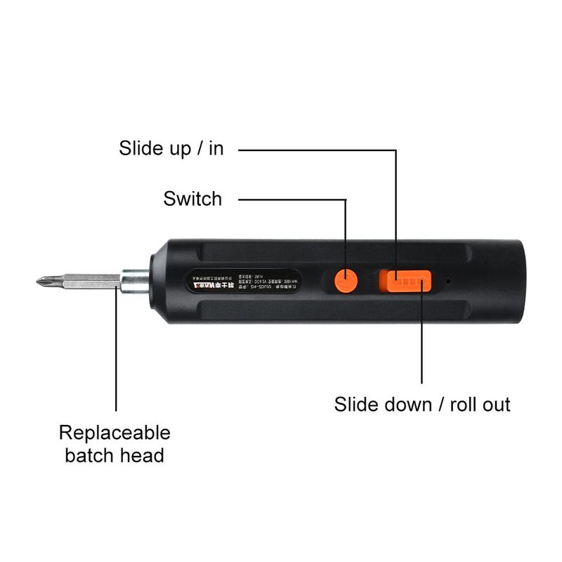 USB-Charging Electric Screwdriver Household Electric Screwdriver for Fastening Drilling and Screwdriving Tool Maintenance Tool
