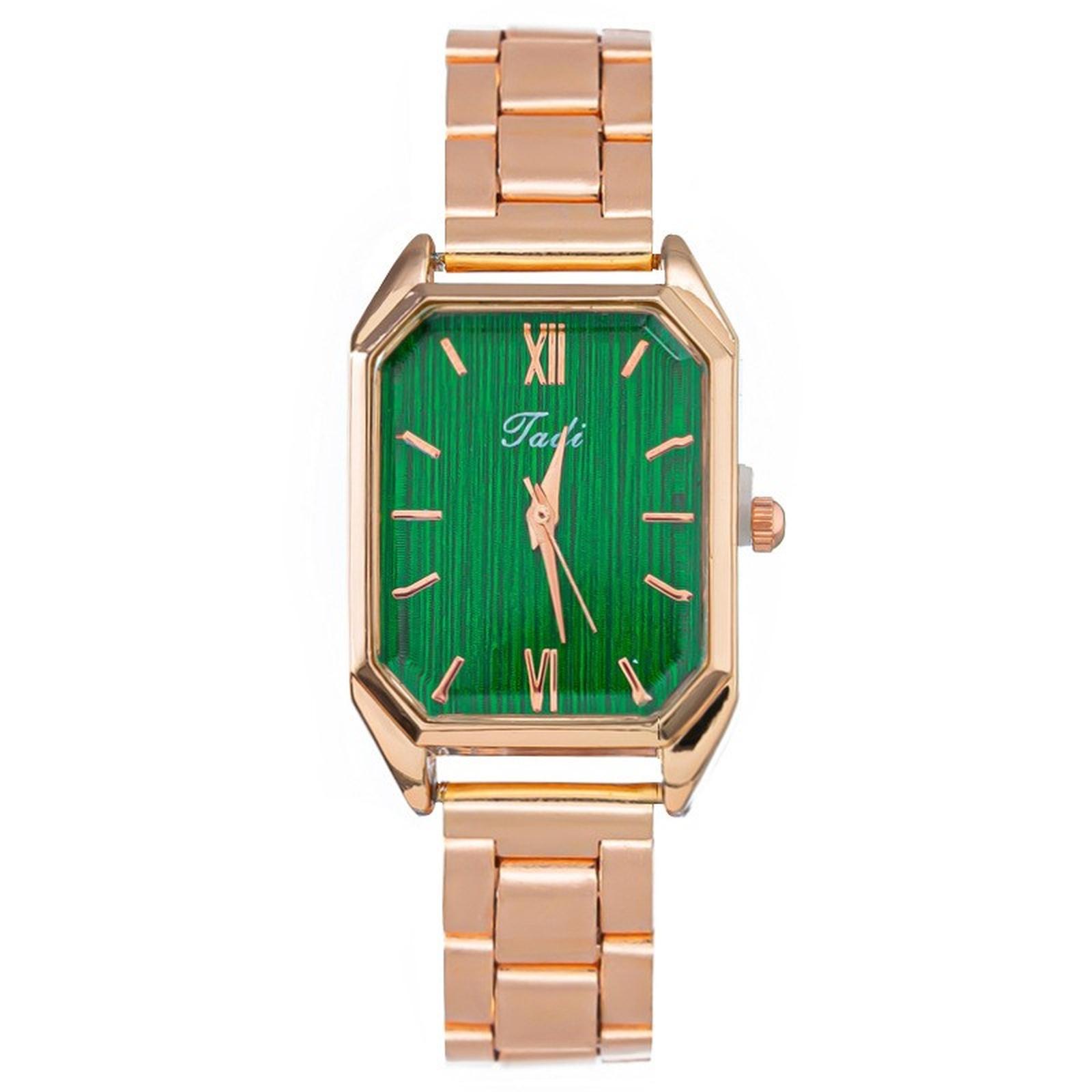 

Women Fashion Leather Watch One Size зелёный