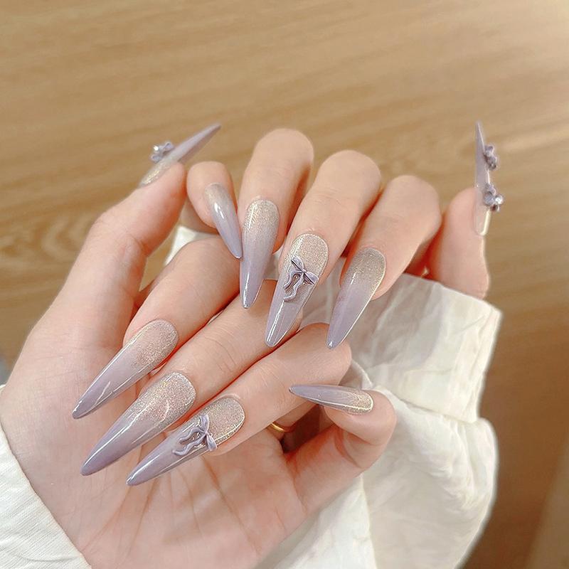 50Pcs Waved Ribbon Bows Nail Art Decorations Solid Color Bowknots Resin Nail Art Decorations For Diy Hairpin Nails Parts