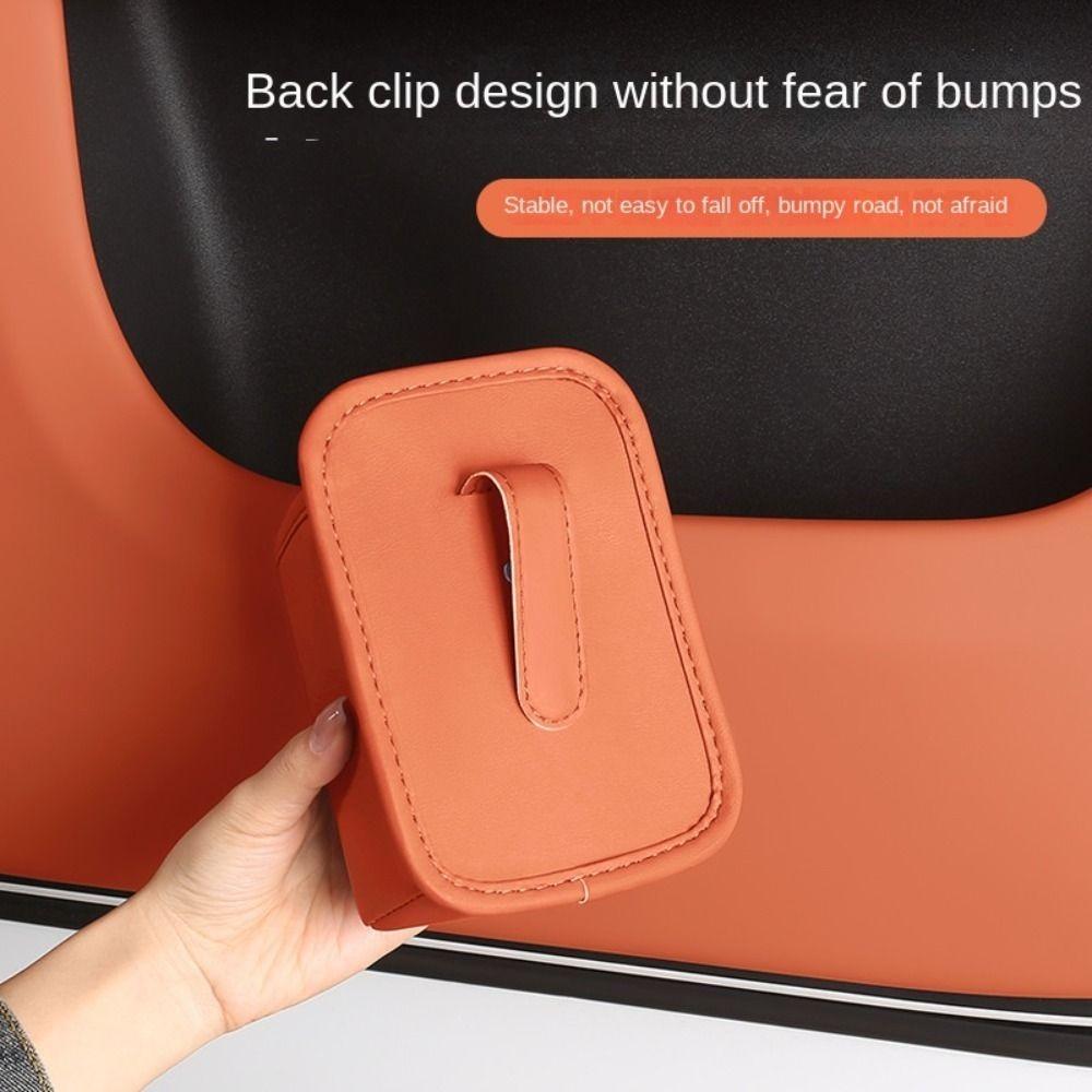 Anti-Sag Clip Leather Car Cup Holder Storage Bin Auto Back Seat Cup Holder Auto Interior Parts
