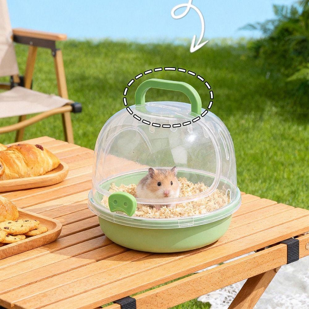 Large Space Travel Hamster Carrier Breathable Small Pet Carrying Box  Small Animal