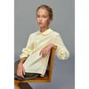 ELLE KIDS Girls' French Style Doll Collar Long-Sleeve Shirt