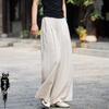 Women's Wide Leg Ramie Cotton Linen Pants - Spring/Summer 2025 Collection