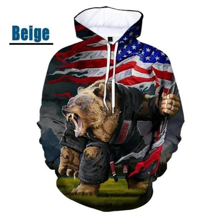 

2023 Новий BJJ Animal 3D Print Толстовка Чоловіки Любителі джиу-джитсу Класний модний пуловер з довгими рукавами Худі в стилі Harajuku Streetwear 6XL