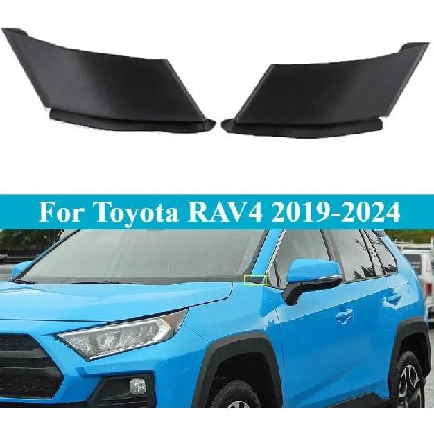 Auto Parts 1/2pcs For Toyota For RAV4 2019 2020 2021 2022 2023 2024 Car Front Side Door Window Pillar A Cover Trim Left/Right Decorative Panel Stable