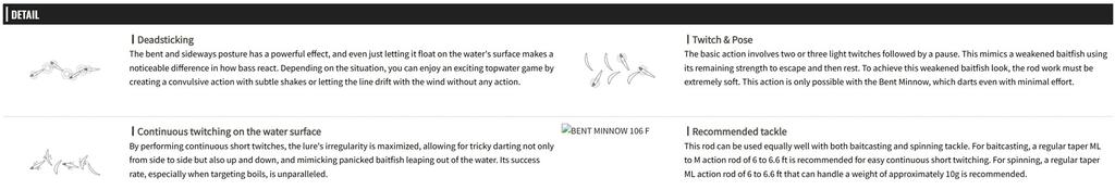 Sale OSP Bent Minnow 106F Floating Minnow Lure P-74 (4598)