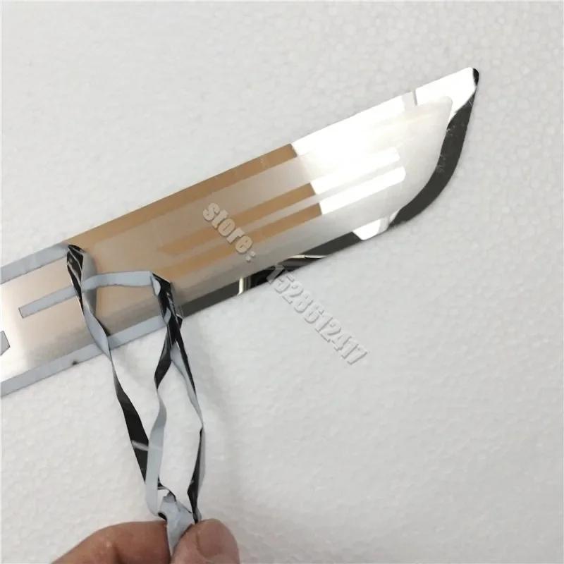 For Mitsubishi Outlander 2007 2008~2024 Door Sill Scuff Plate Trims Threshold Kick Pedal Protect Stainless Steel Car Accessories