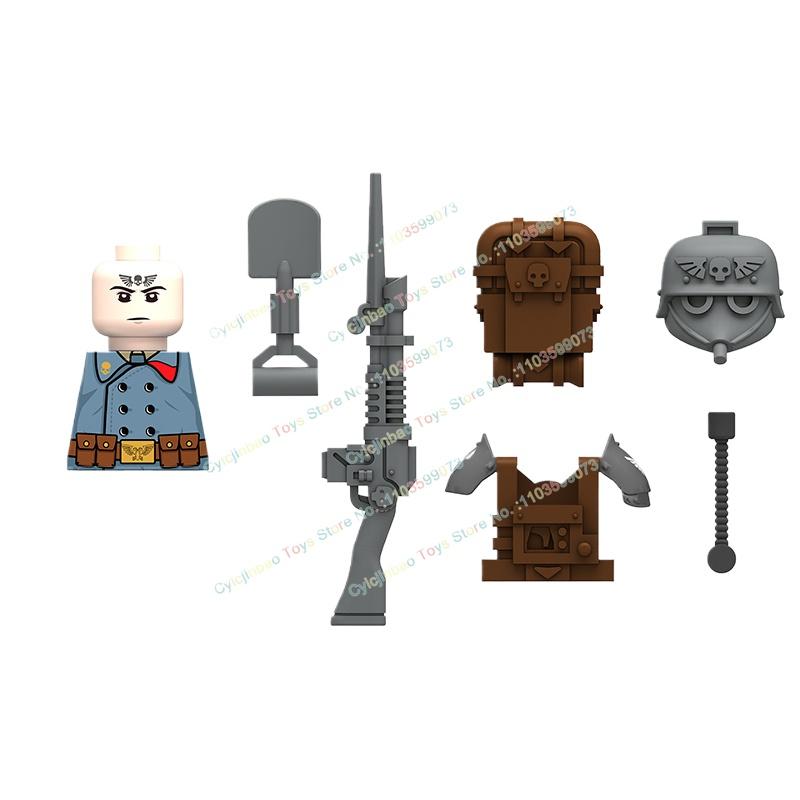 Modern Pyro Soldier Sergeant Signal Corps Sniper Instructor Building Blocks Bricks Accessories Head Weapon Kid Toys N201-208