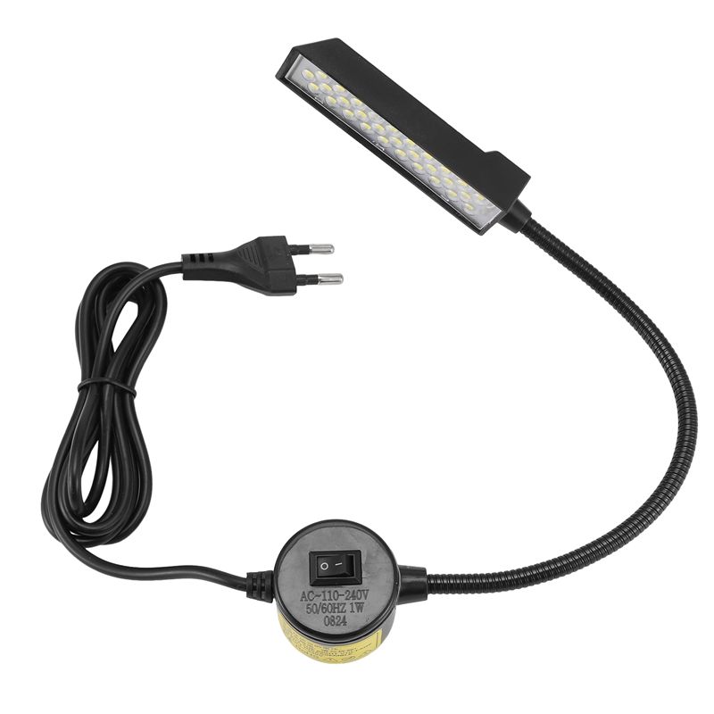 A34R 30 LED Sewing Machine Light Sewing Lighting For Workbench Lathe Drill Press Flexible Gooseneck Work Lamp