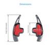 For Mercedes Benz Steering Wheel Paddle Shifter Extend Trims Carbon Fiber Look