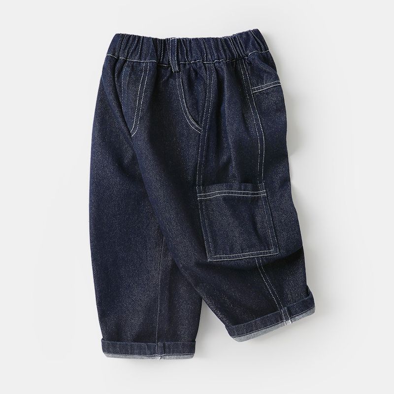 Boys  Jeans Long Pants Spring Clothing Children s New Spring Style Children s Baby Toddler Spring U15862 Dark Blue 100cm