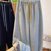 Plus Size Thick Velvet Sweatpants for Women - Autumn/Winter Loose Casual Harem Carrot Cropped Pants