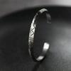 Half-Fold Square Open Bangle Bracelet Geometric Classic Punk Shape for Men Women Everyday Go Out Jewelry