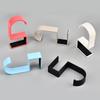5 Shape Sturdy Hook for Student Bags Long Time Use Metal Wall Attachment Basic Assembly Black White Double Tone